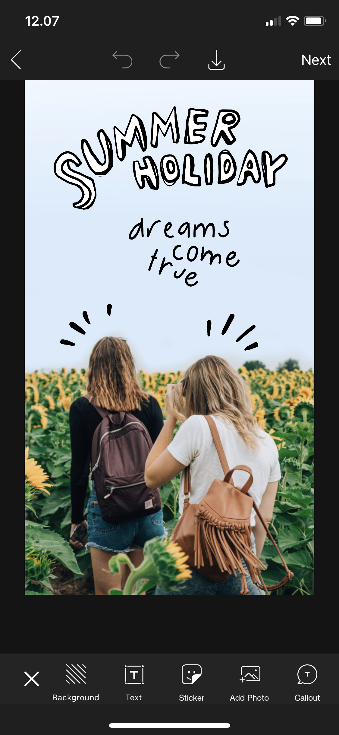 PicsArt-kehykset ja -tarrat