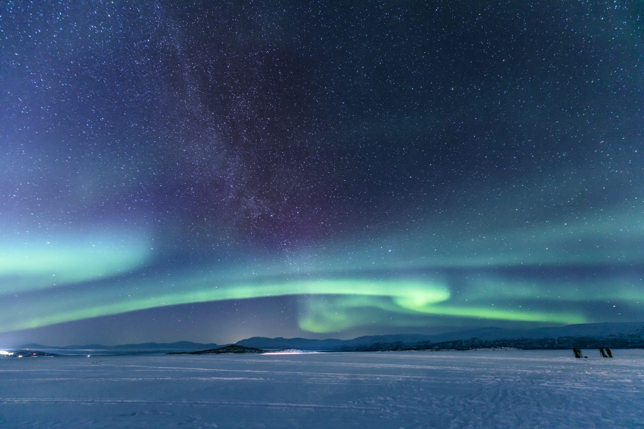 Norrsken i Abisko nationalpark