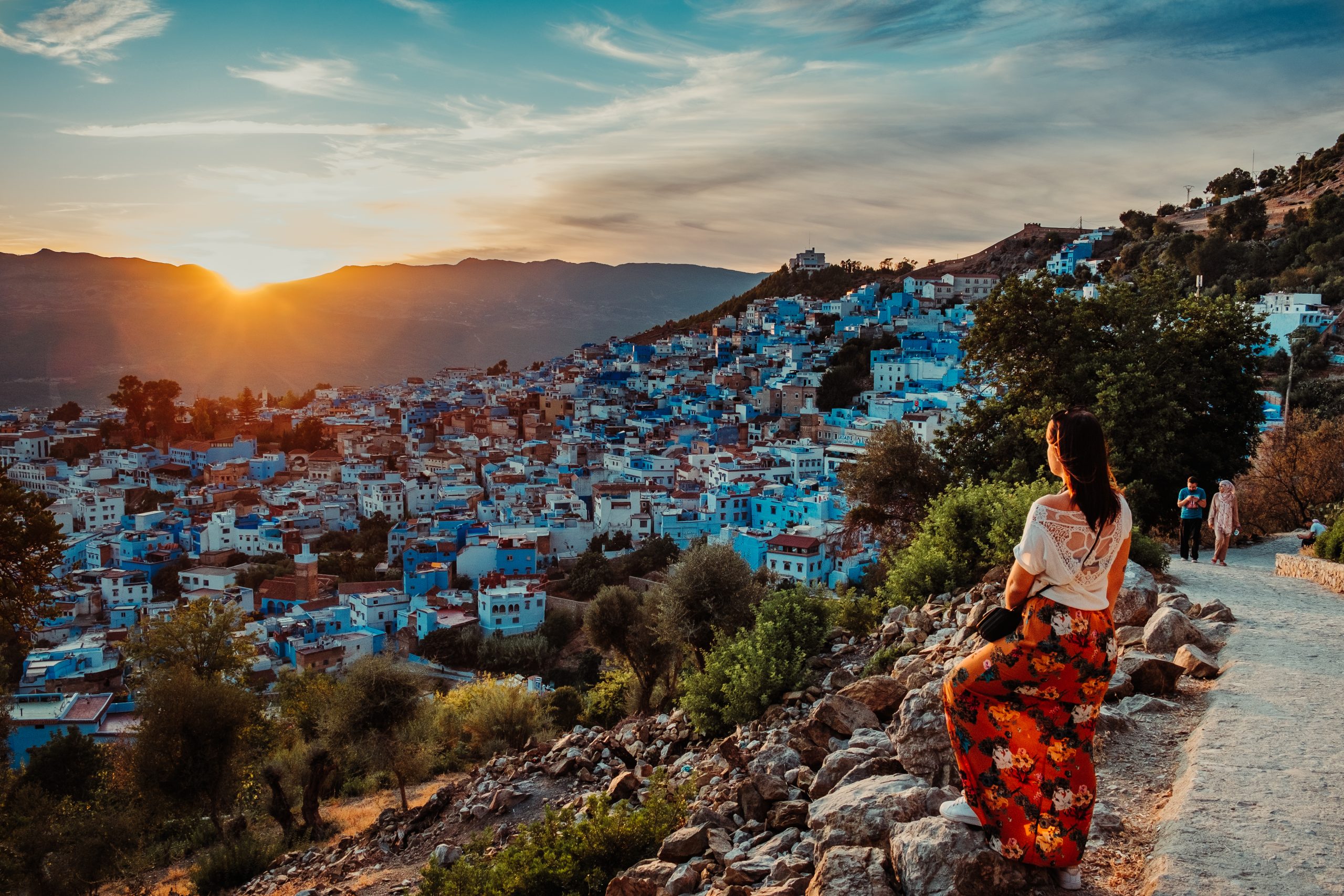 Chefchaouen i Marocko.