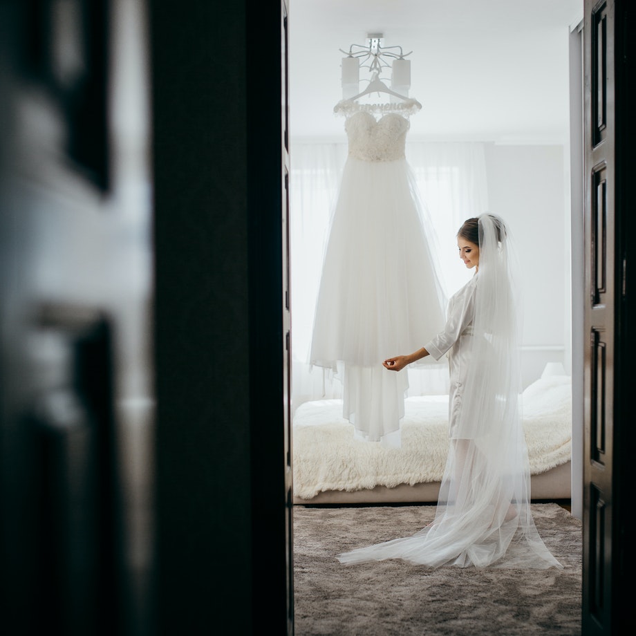 Hääpäivä valmistautuminen.