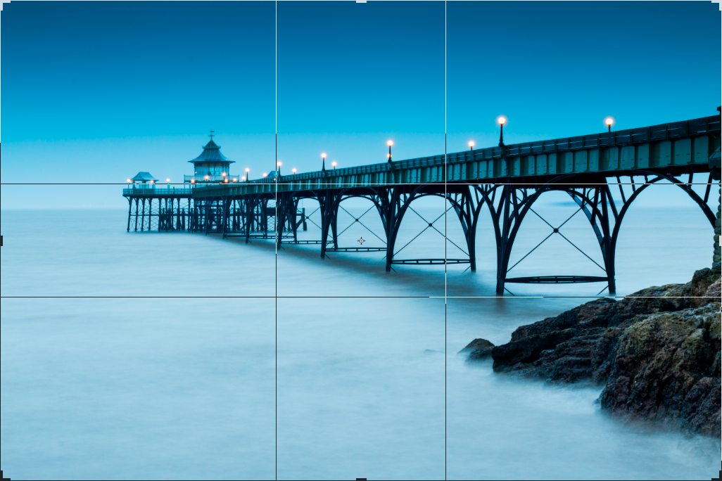 Bilde av bro komponert etter det gylne snitt