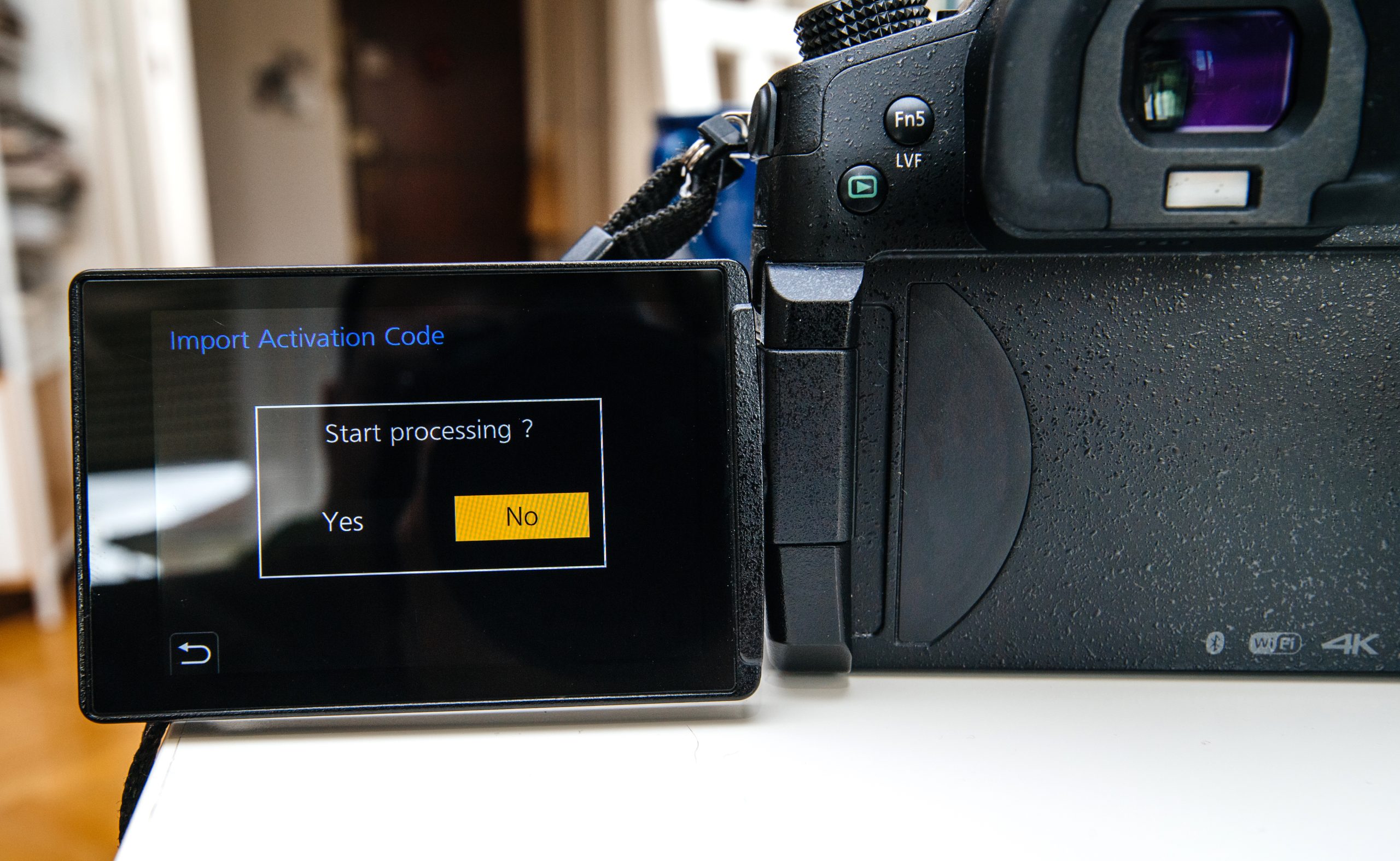 Kamera uppdateras med ny firmware