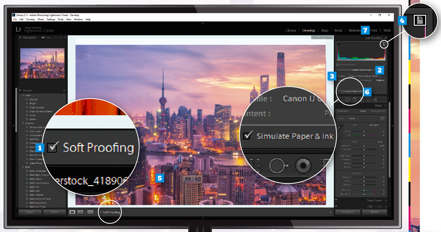 kuusi vaihetta tulostus Lightroom