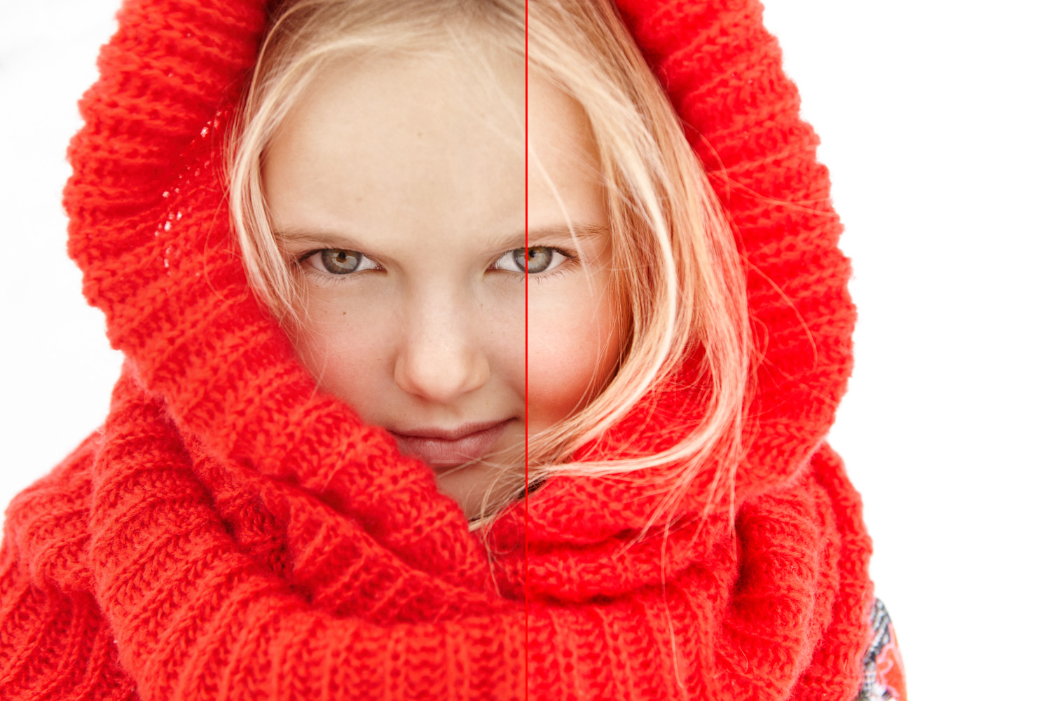 Pige med rødt halstørklæde -  Lightroom Presets