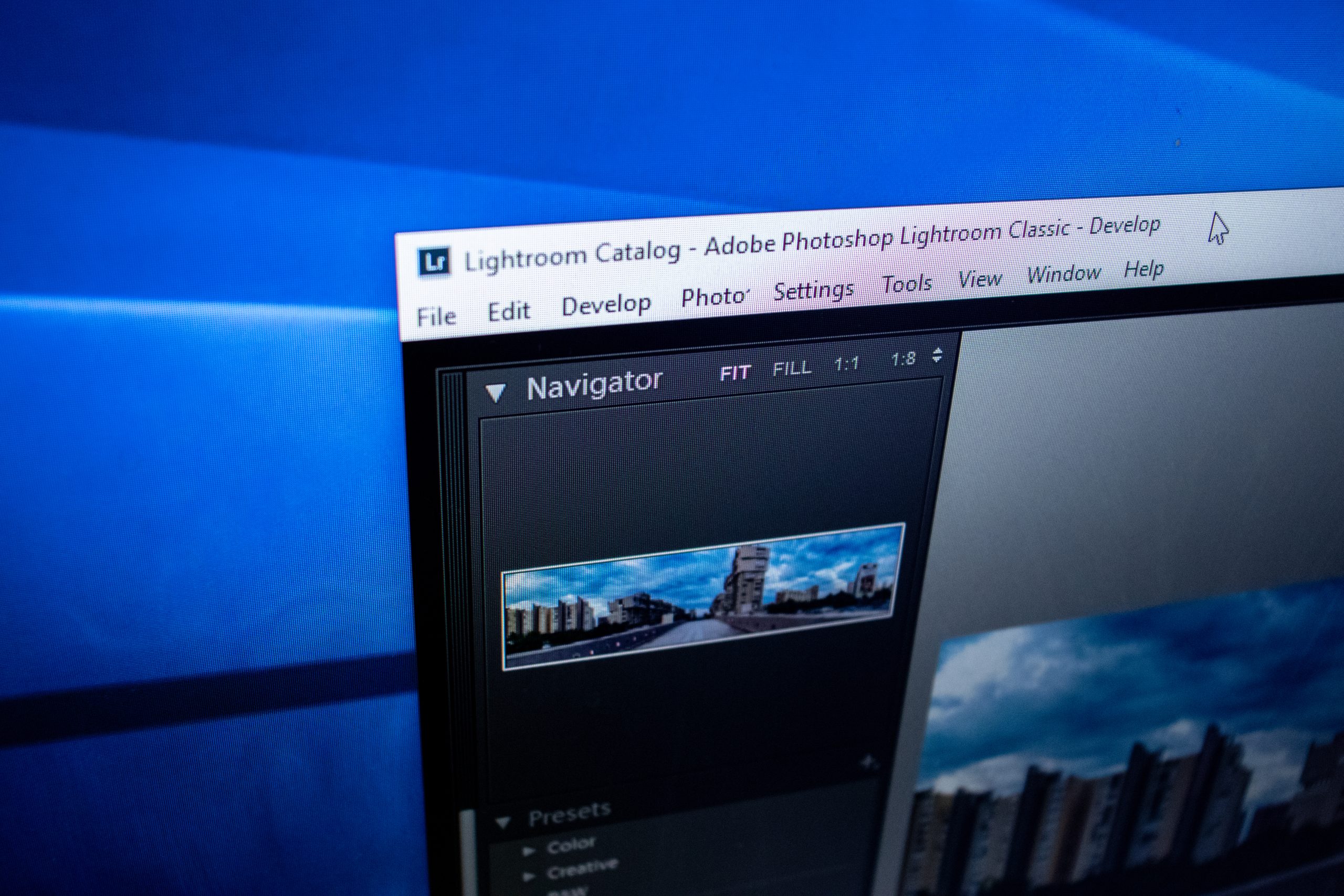 Lightroom och skrivbord