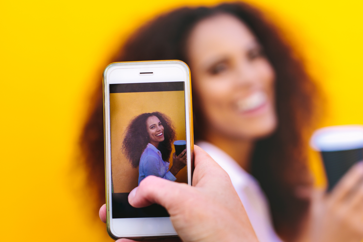 Trykk på skjermen når fokus sliter