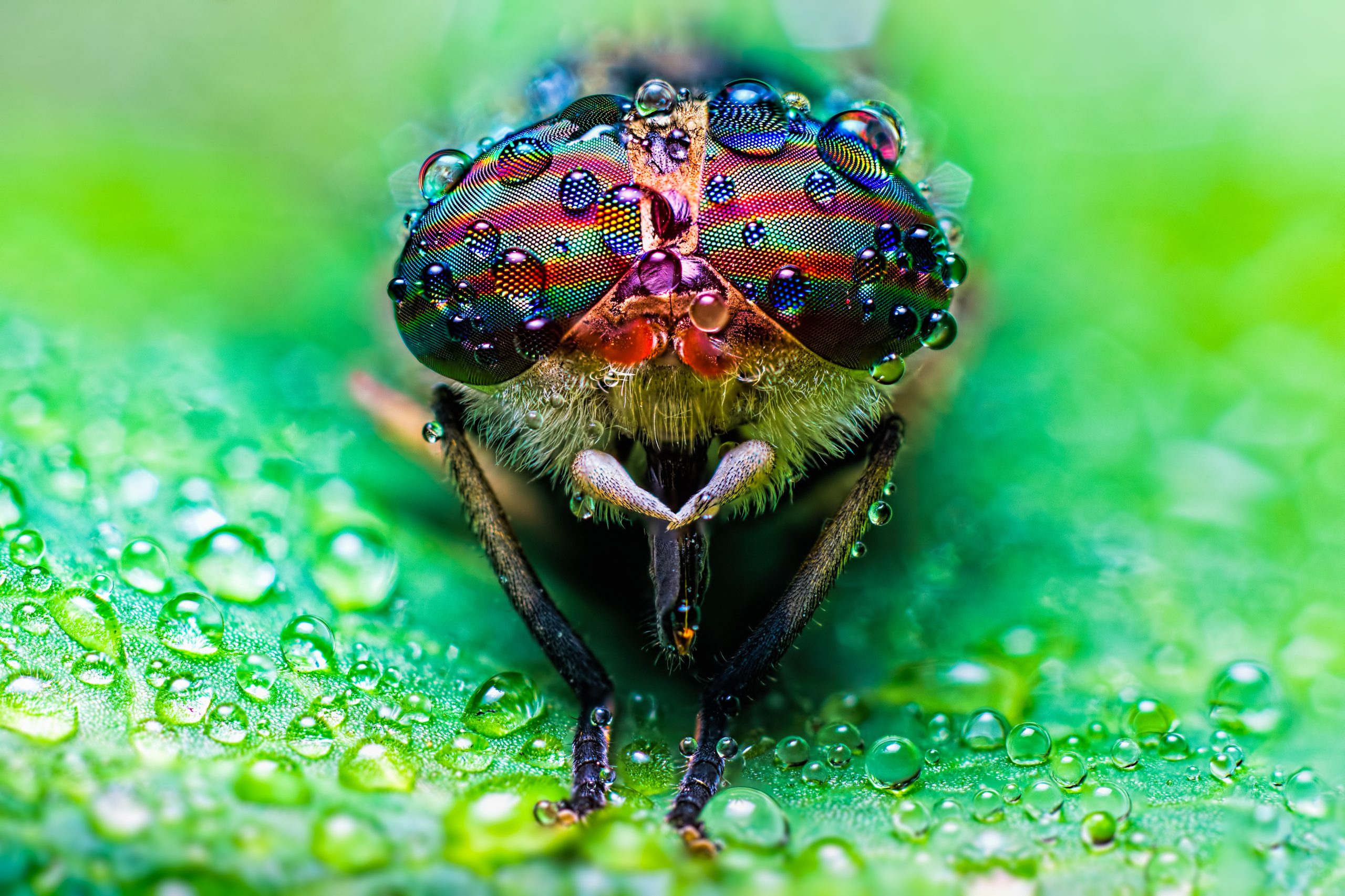 Mand redigerer billeder