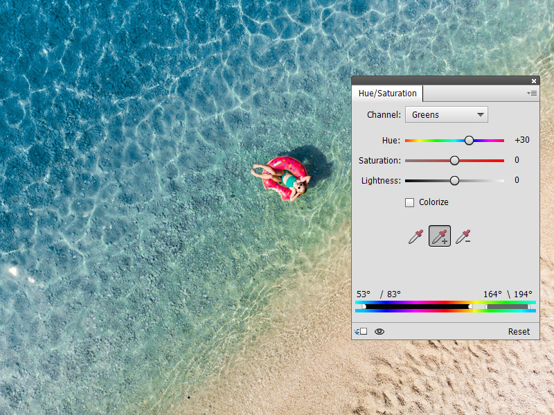 Hue/Saturation Photoshop Elements