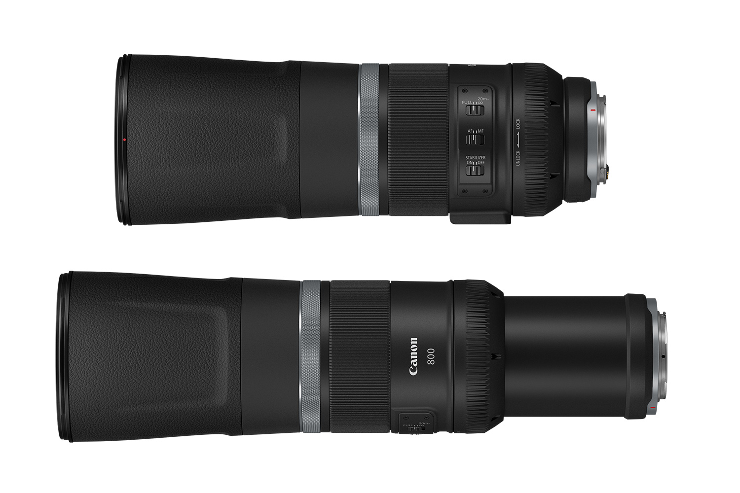 Canon RF 600mm F11 IS STM och Canon RF 800mm F11 IS STM
