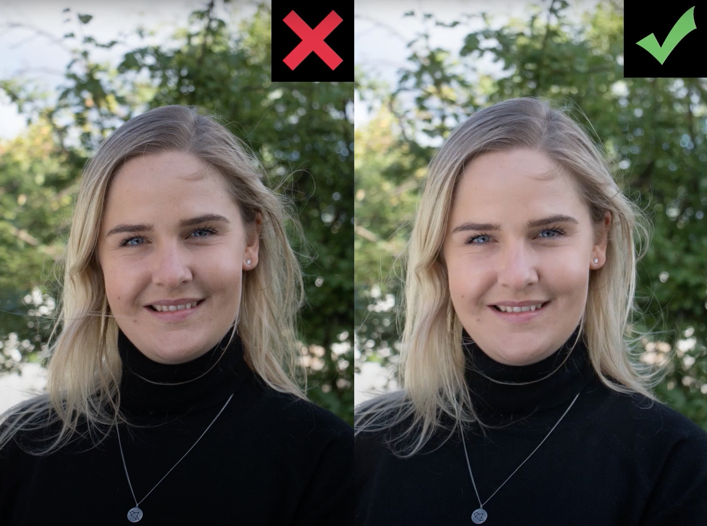 Reflektor til portrætfotografi