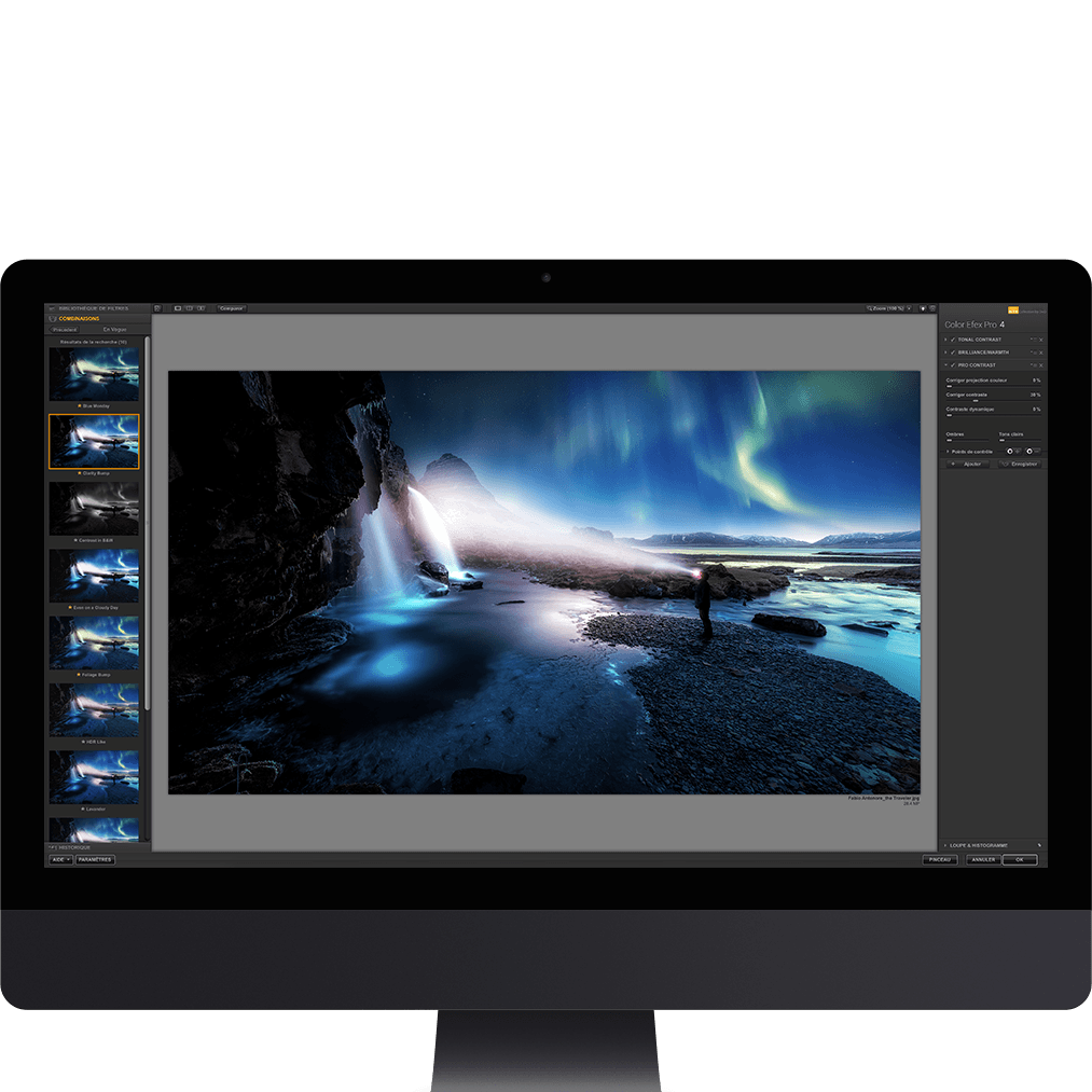 Nik Collection näytöllä