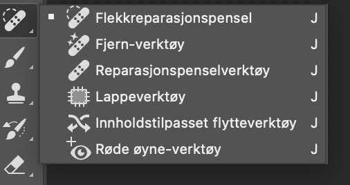 Bakgrunnen forsvinner ikke når du bruker Fjern-verktøyet til å fjerne forstyrrende elementer i bildet.
