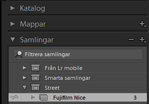 Samlingar i Lightroom