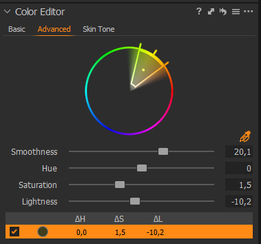 Color Editor Capture One.
