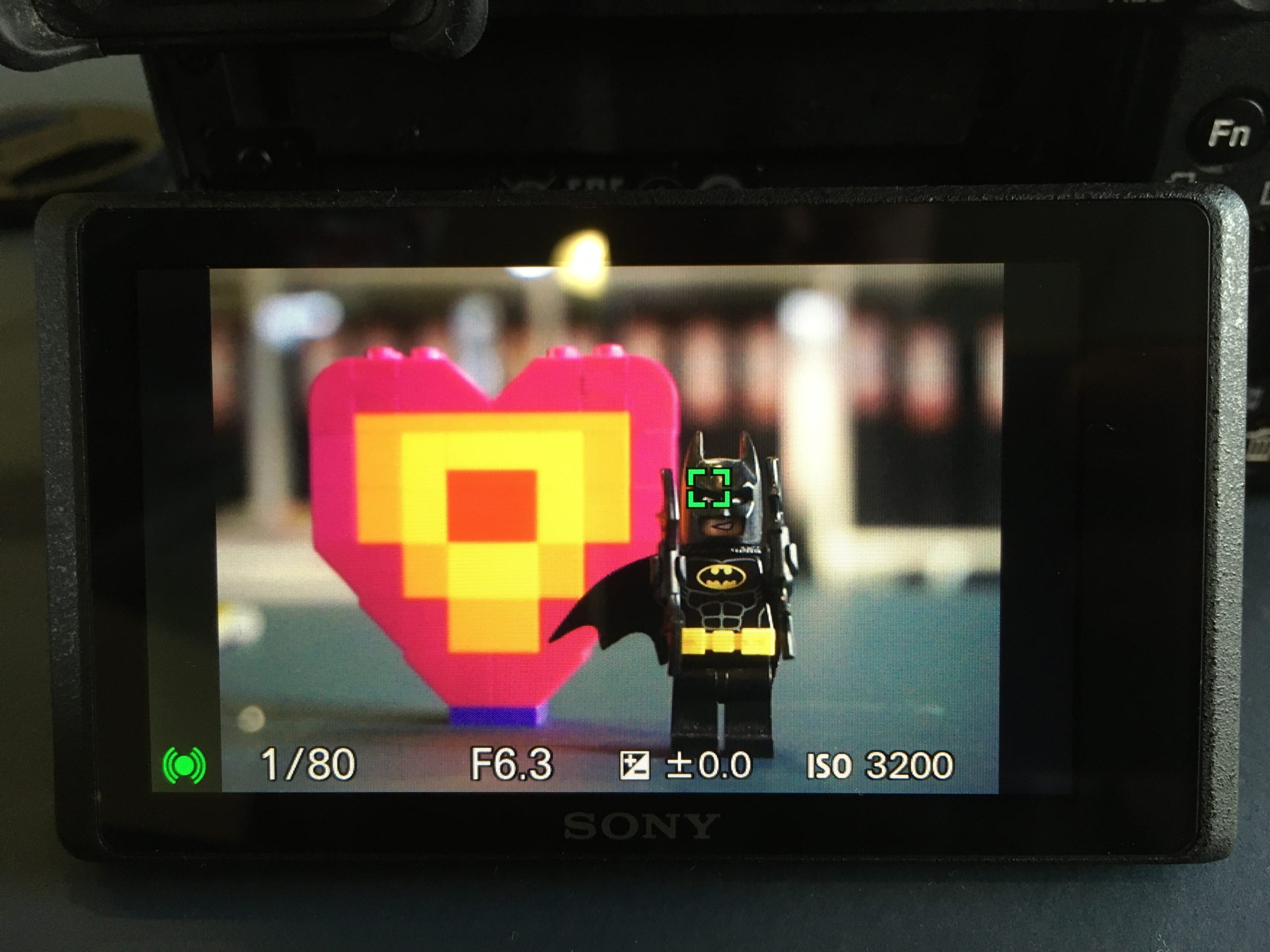 Ensam fokuspunkt i en Sony-kamera