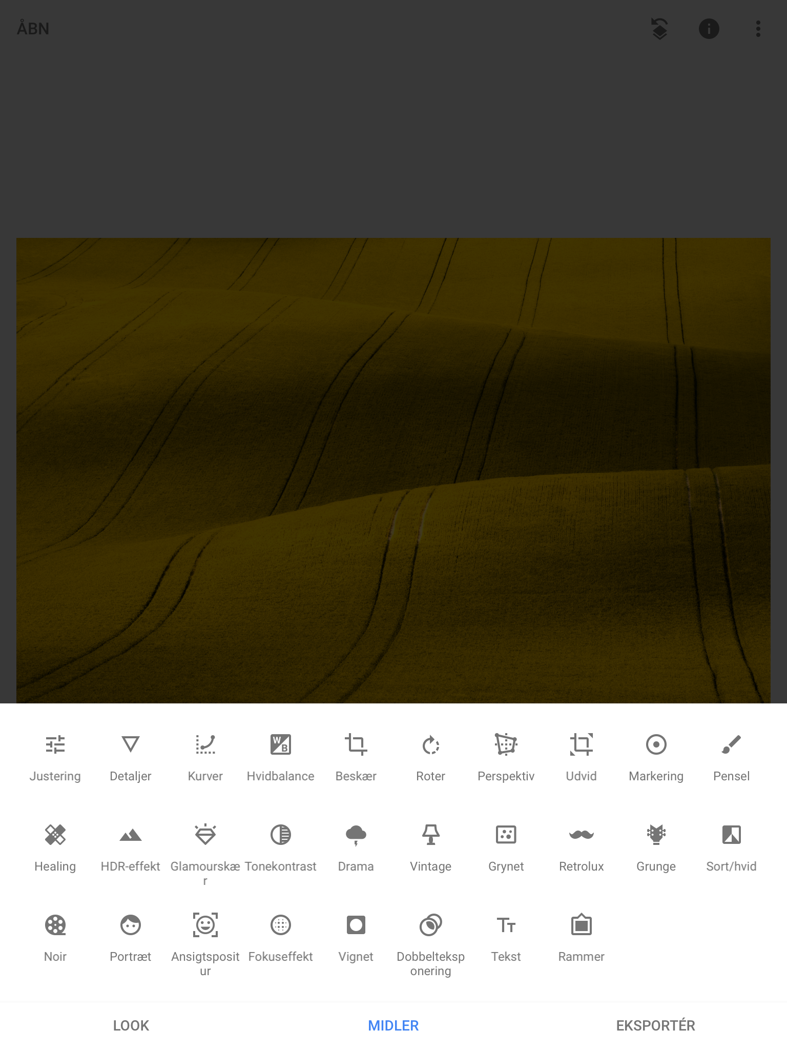 skärmbild av snapseed