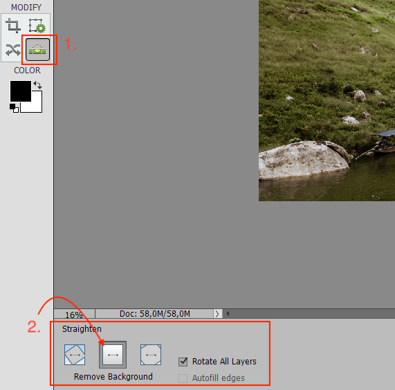 Crop To Remove Background Photoshop Elements.
