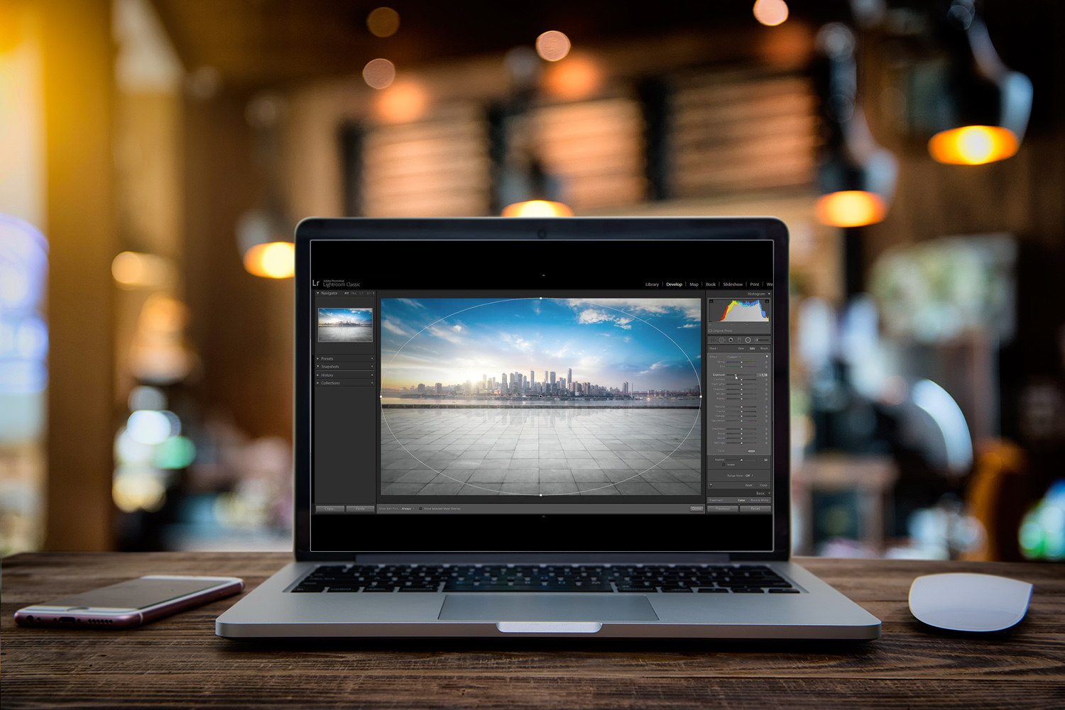 Lightroom på datorskärm