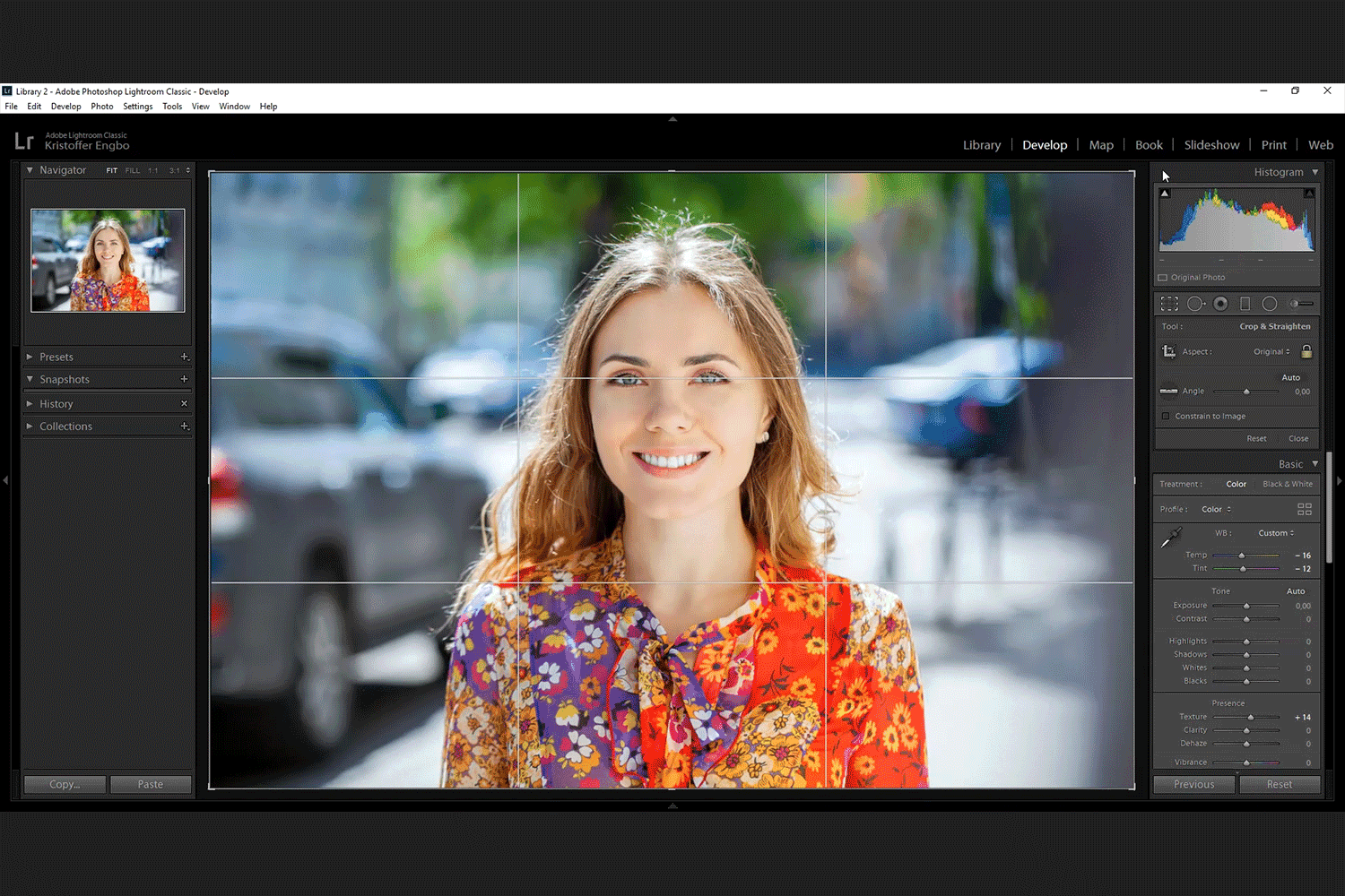 Beskjæring i Lightroom