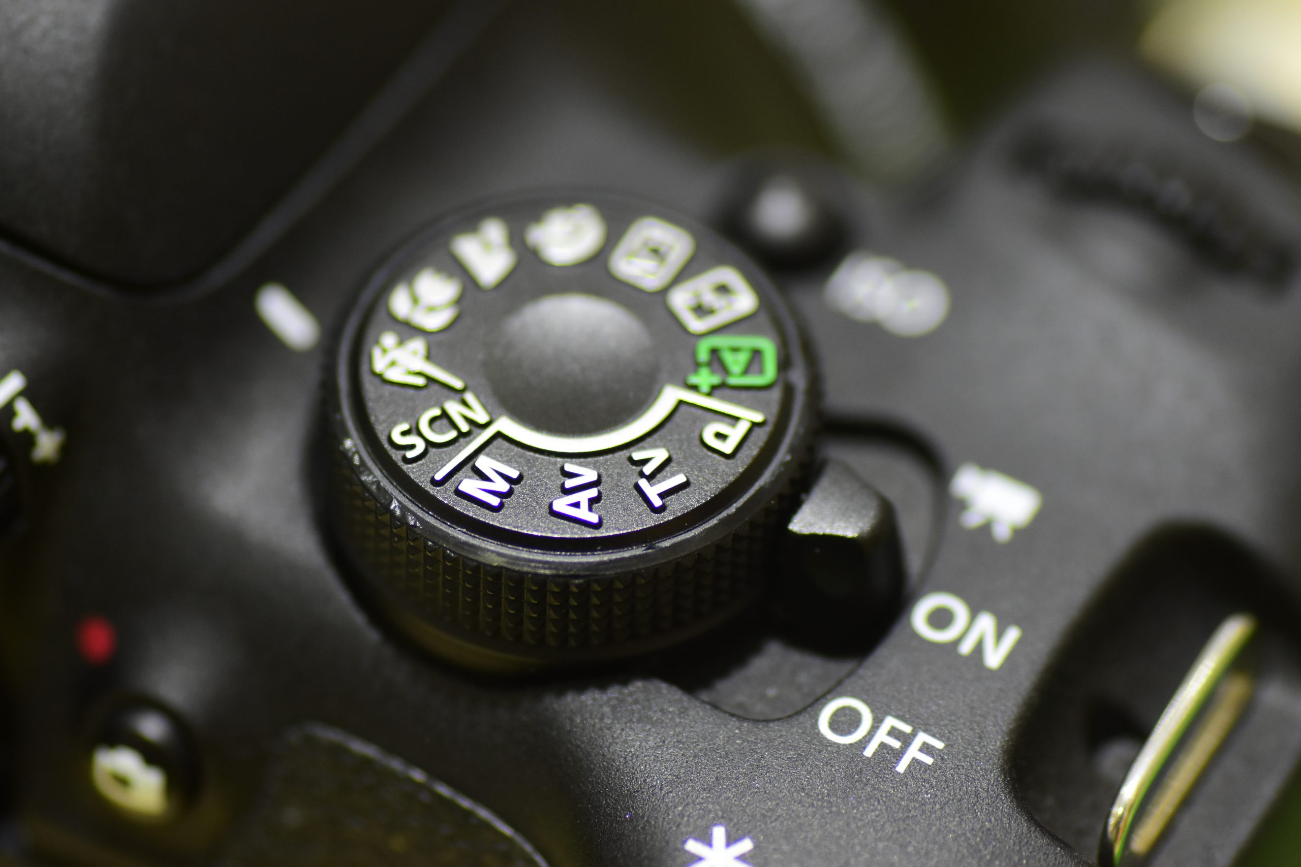 Programhjul på kamera