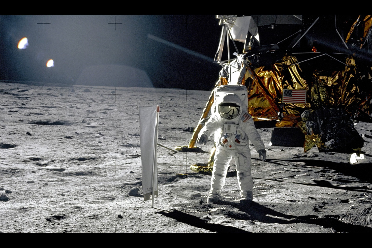 Astronauten Buzz Aldrin på Månen