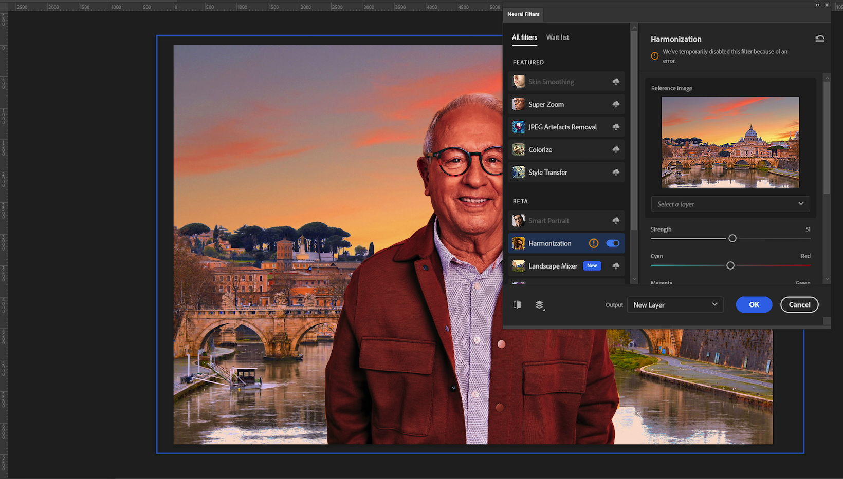Harmonisering i Photoshop 2022.