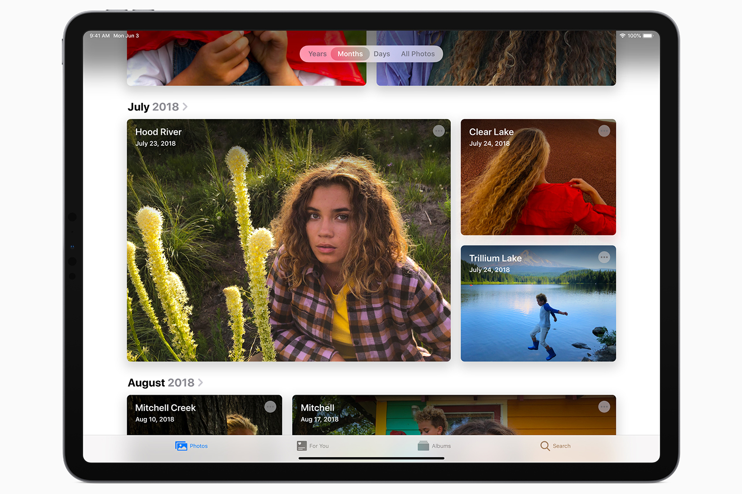 Appen Fotos på iPad