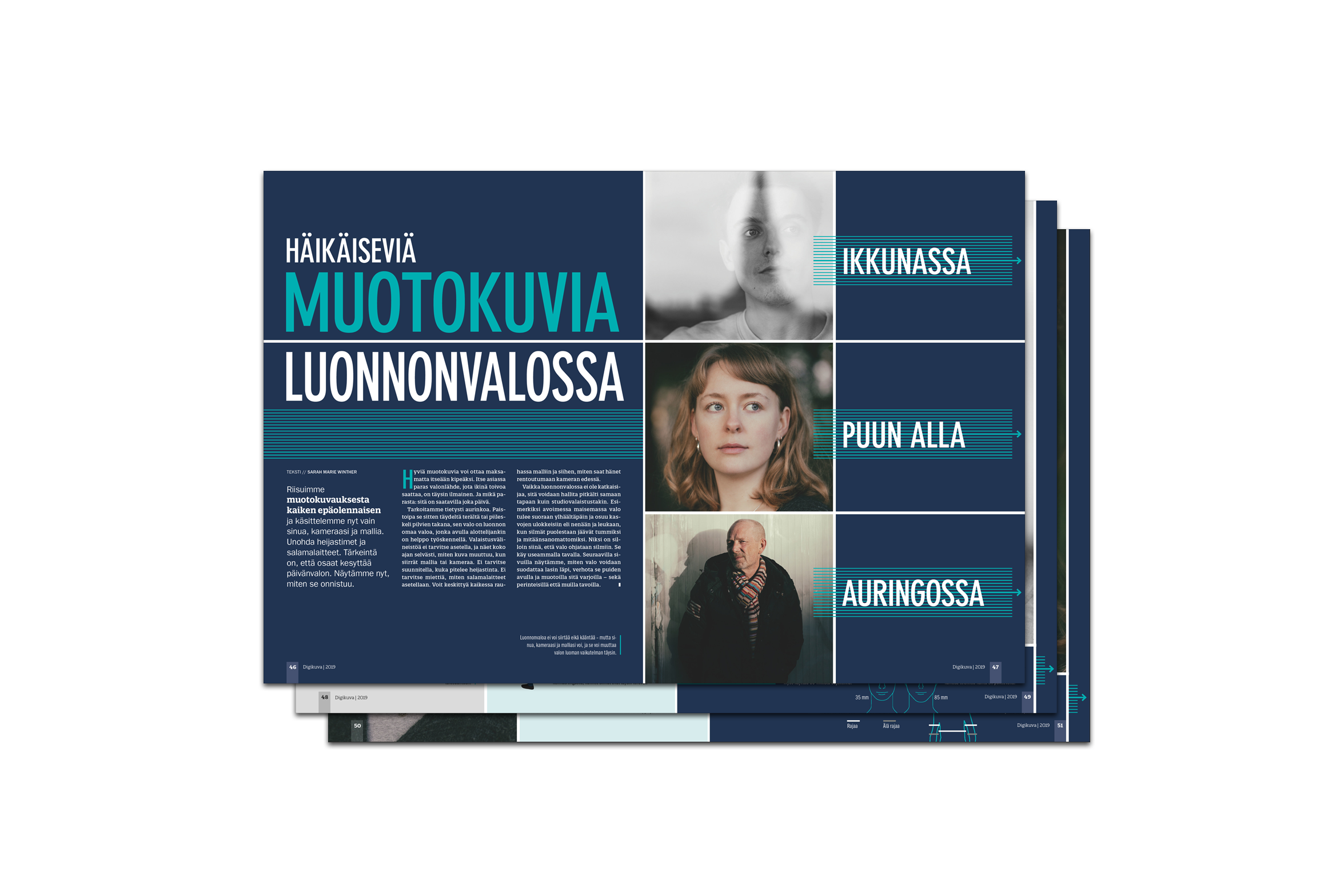 Digikuva nro 7 muotokuvaus