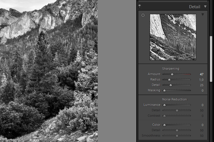 Skarphet i Lightroom