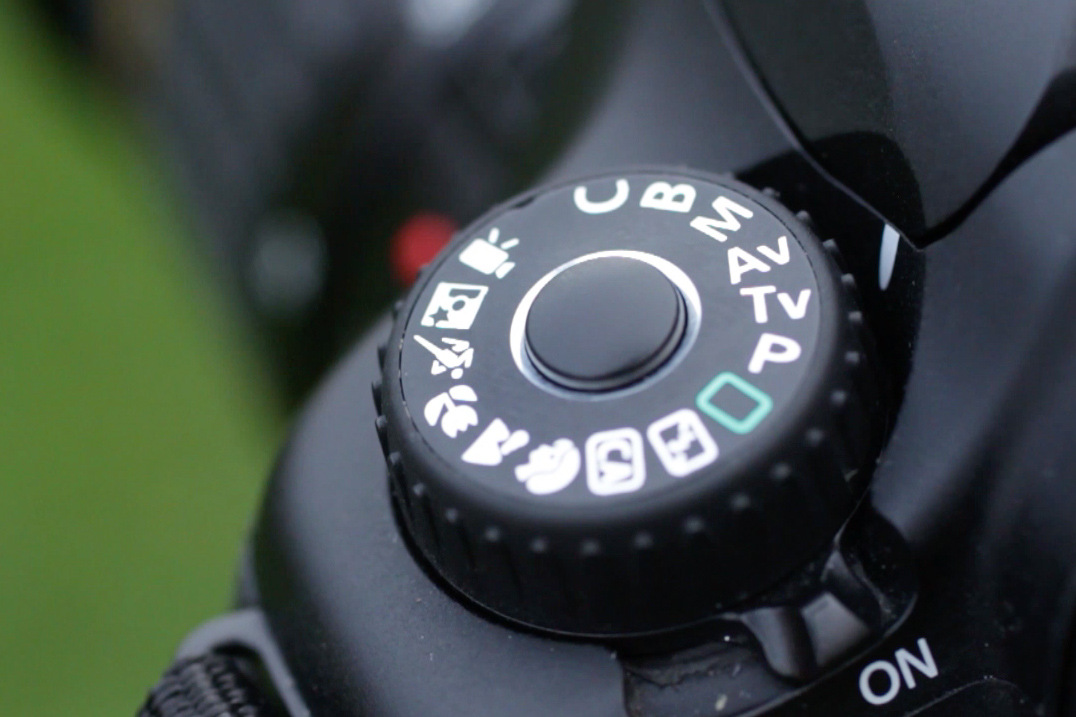 Programhjul på kamera