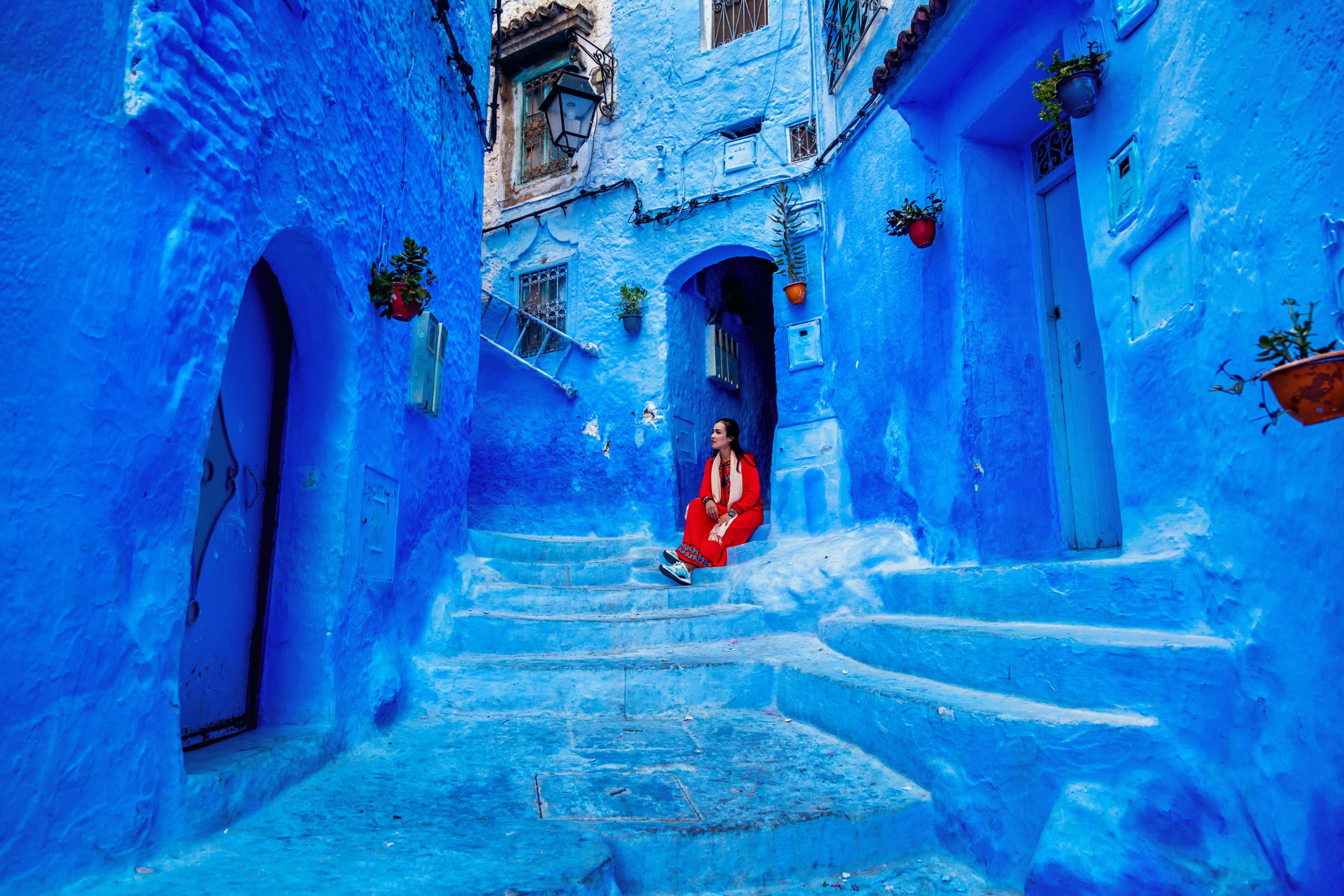 Chefchaouen Marocko resedestinationer resefotografi