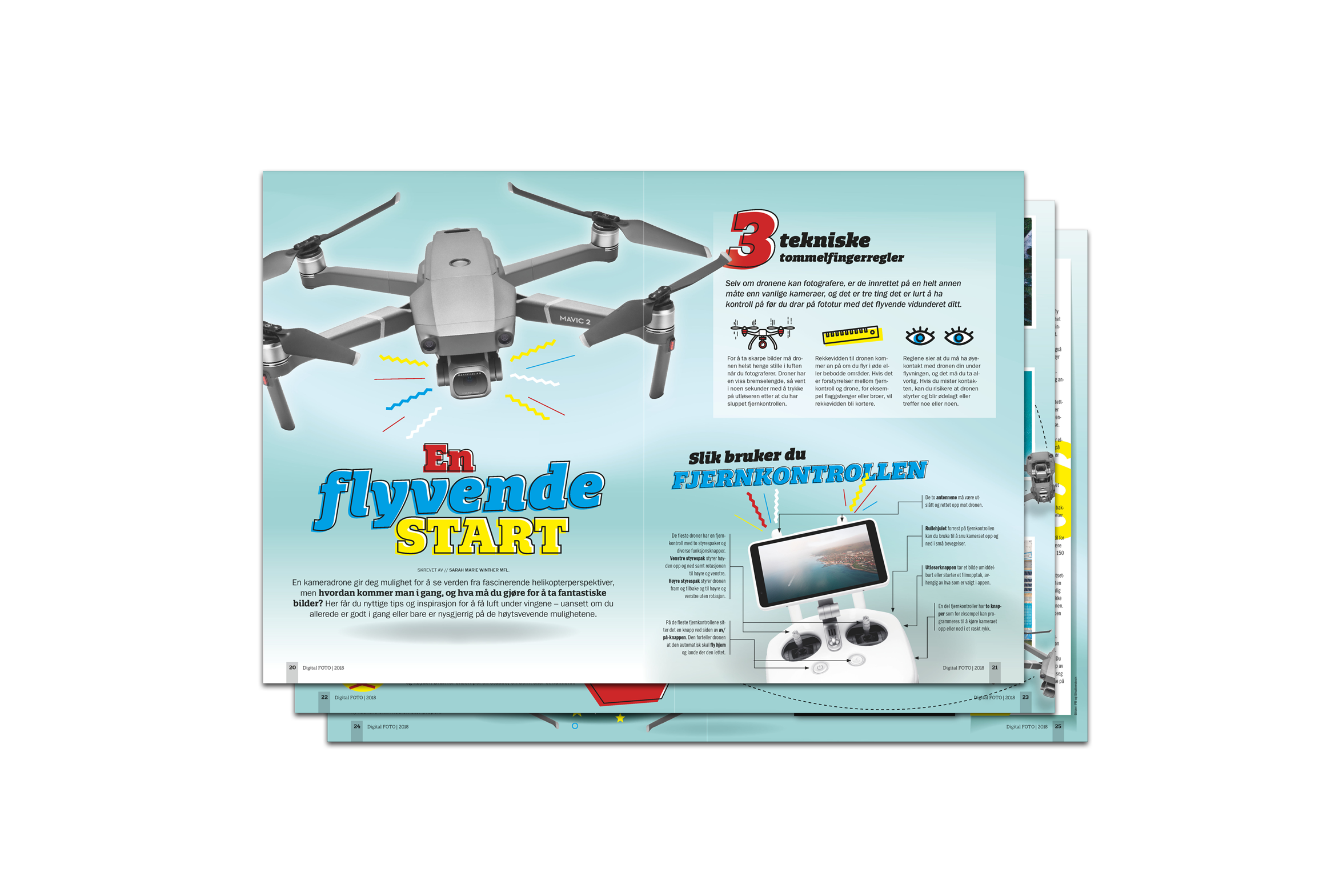 Digital FOTO nummer 16/2018 drone med kamera