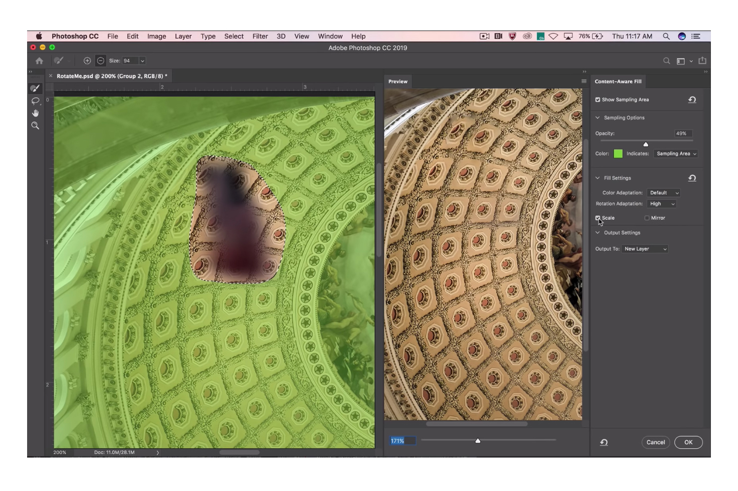 Content-Aware Fill Photoshop