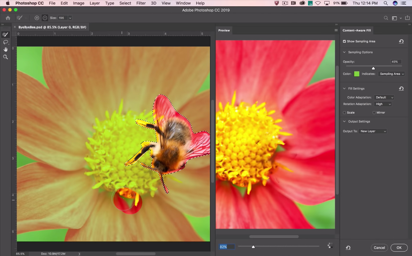 Adobe Photoshop CC:n Content-Aware Fill