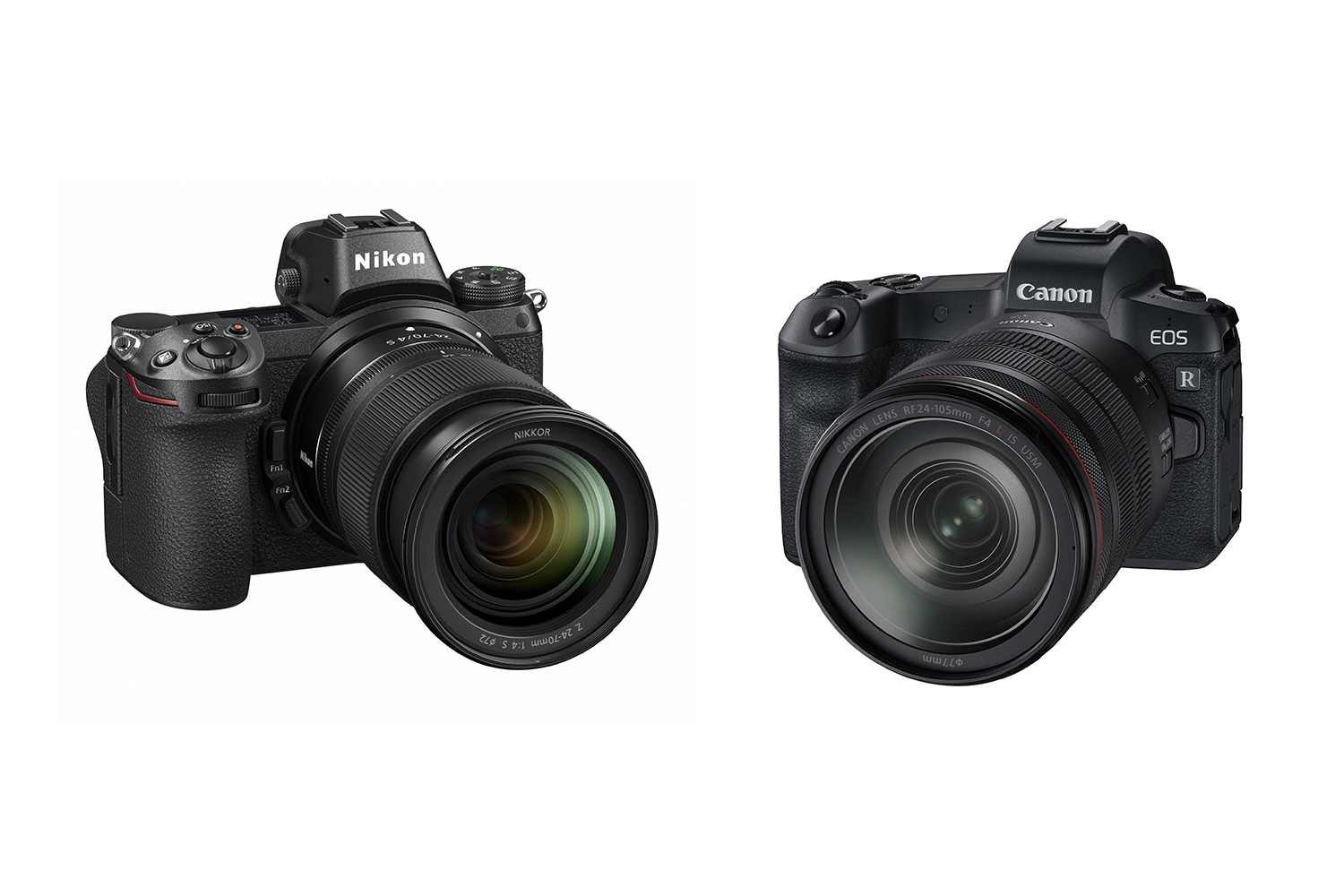 Nikon Z7 og Canon EOS R