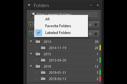 Lightroom Labeled Folders