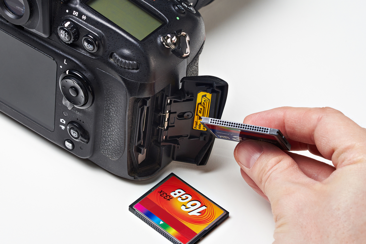 minneskort till kamera