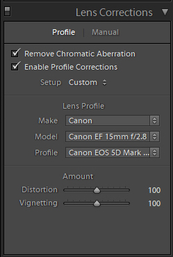 Lens Correction i Lightroom