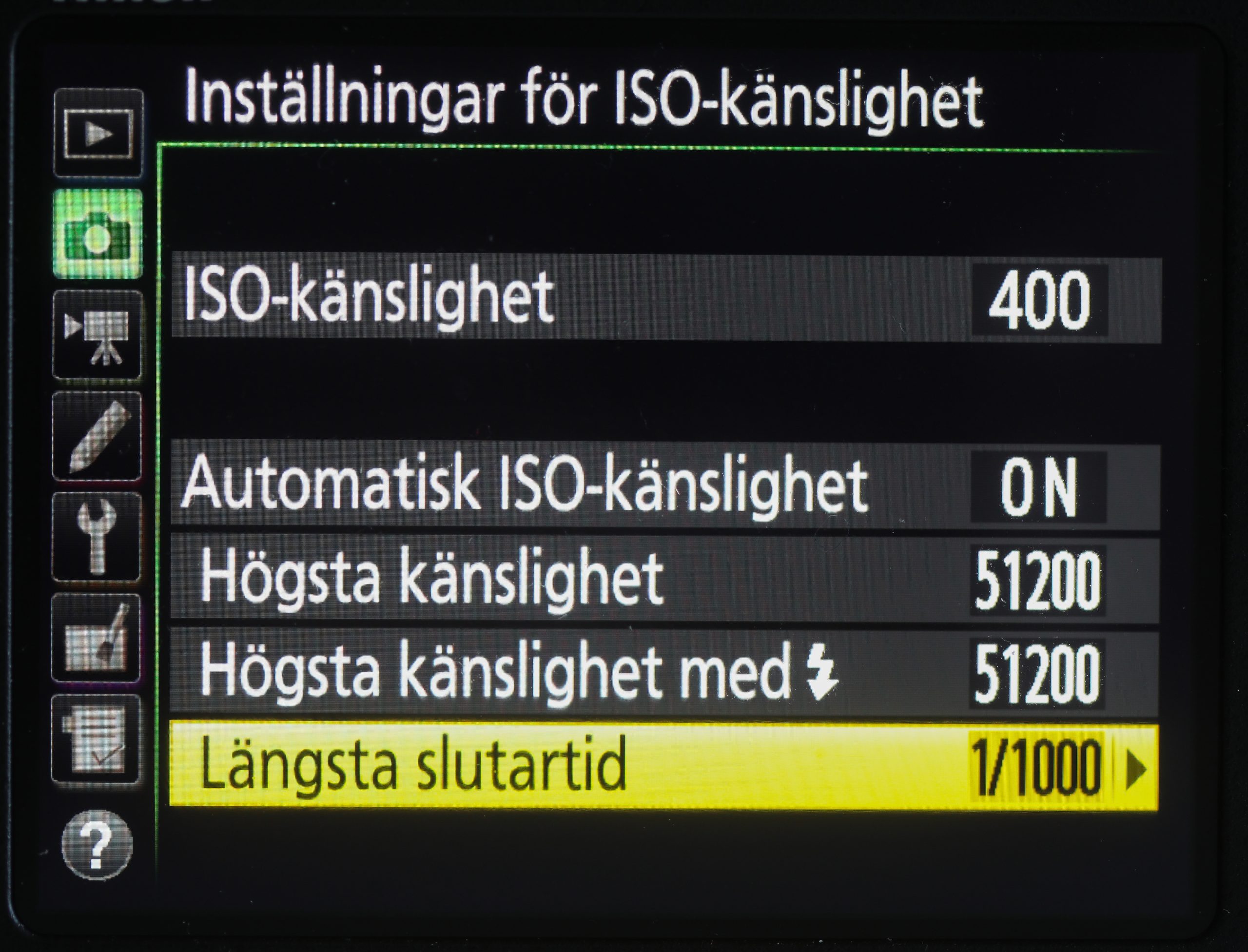 Auto ISO