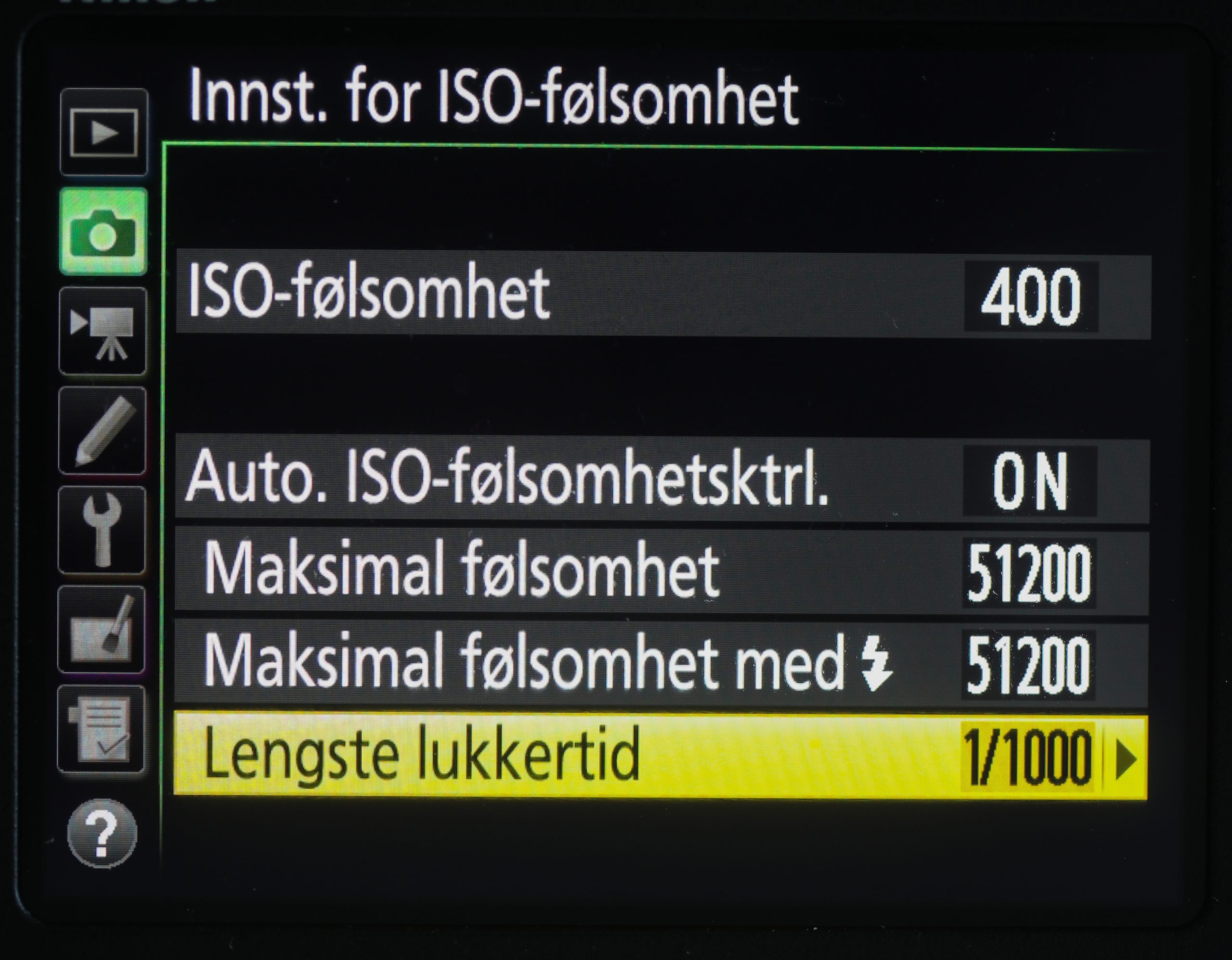 Auto ISO