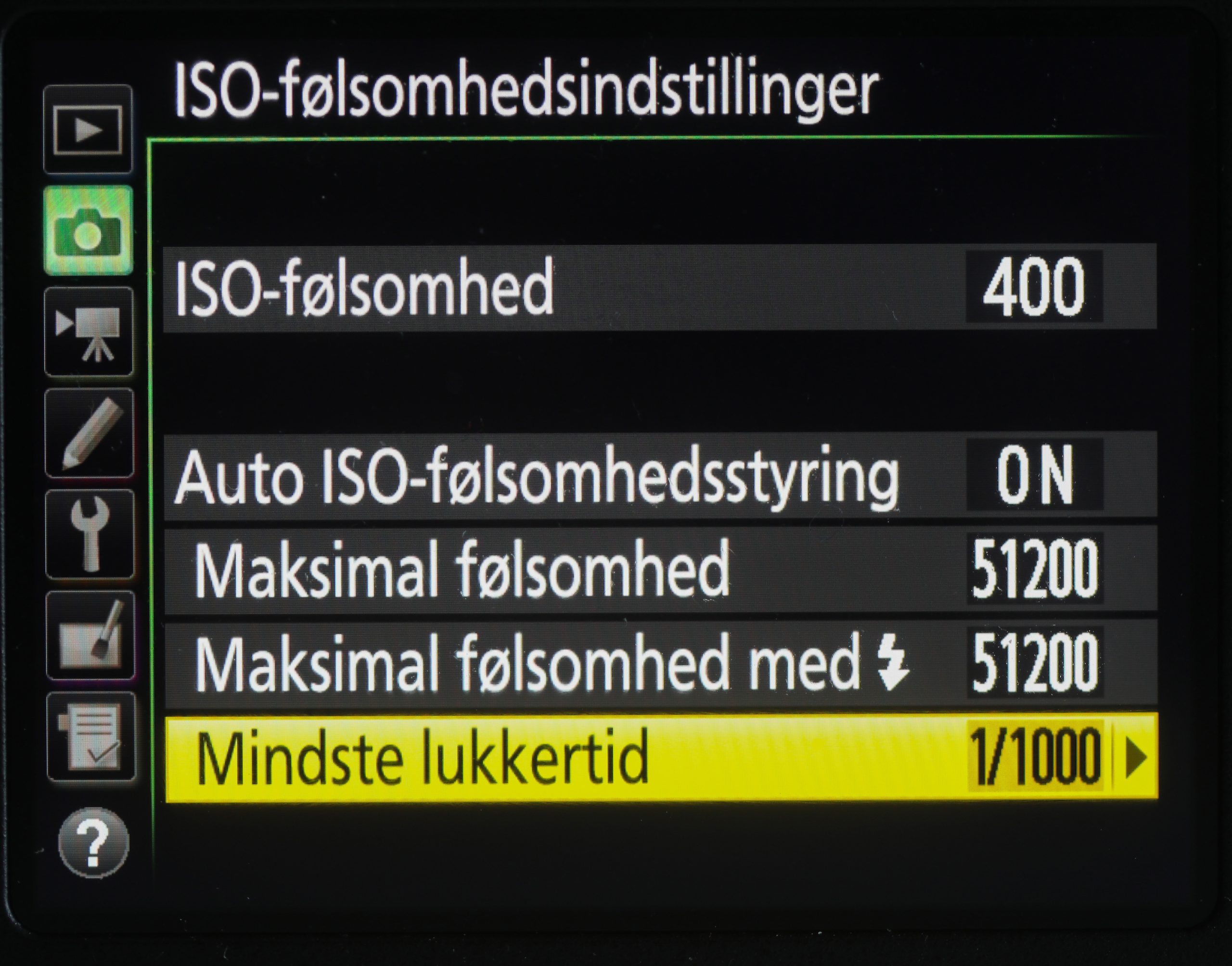 Auto ISO
