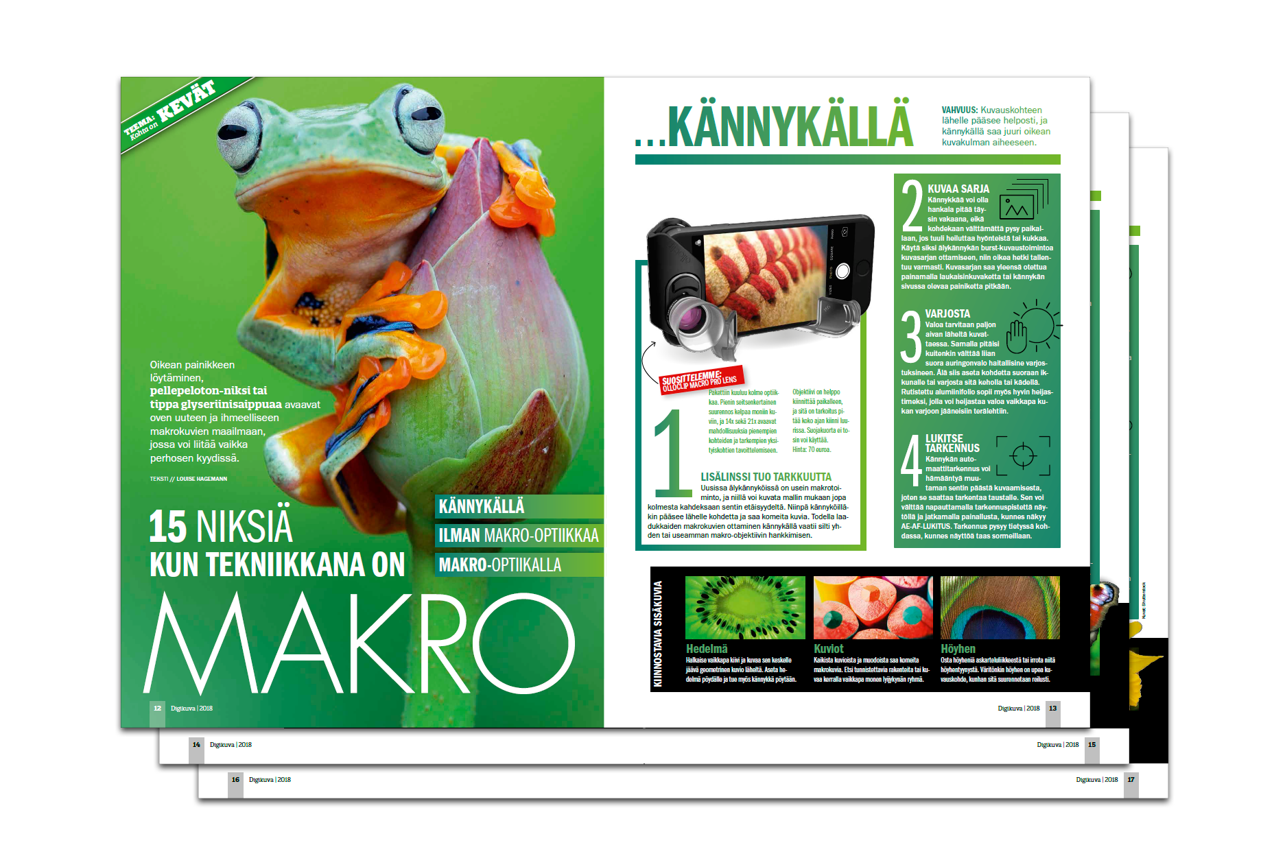15 niksiä, kun tekniikkana on makro