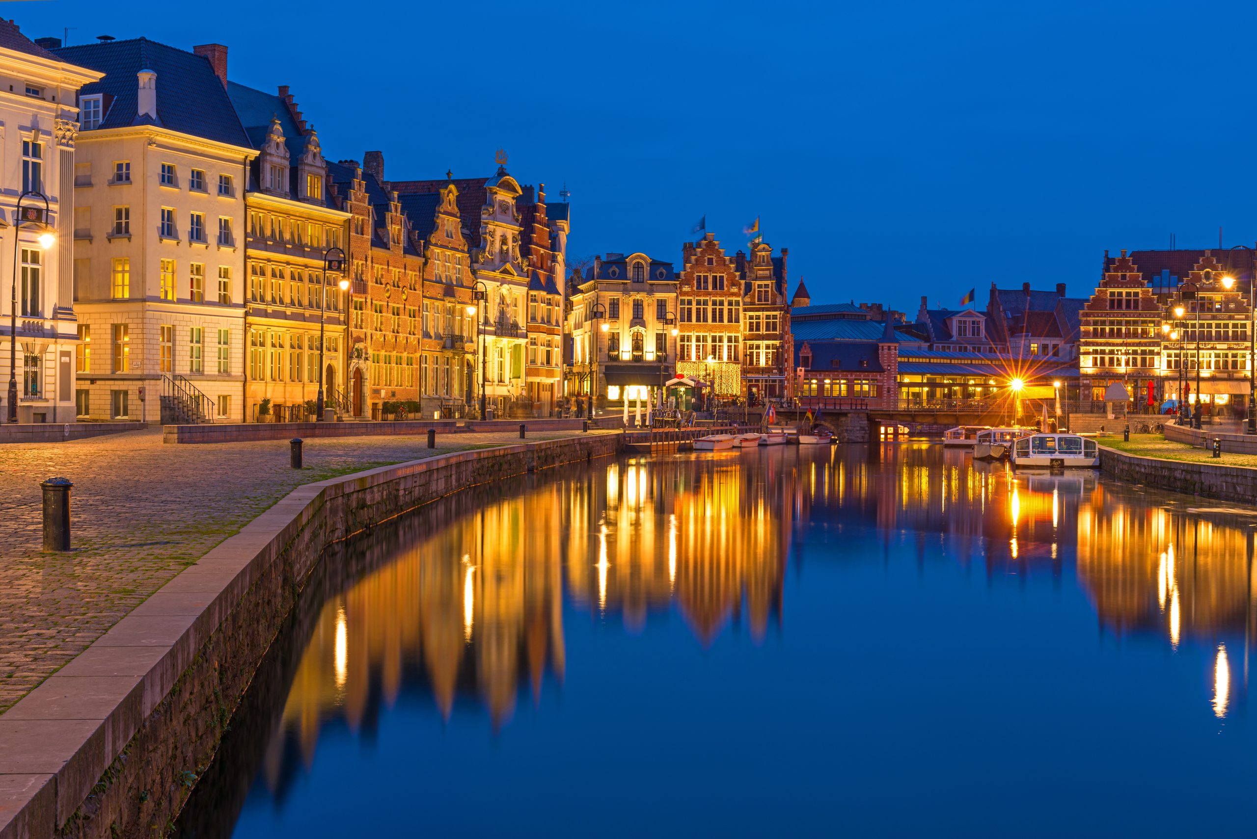 Blå time autooptimalisering av lysnivå