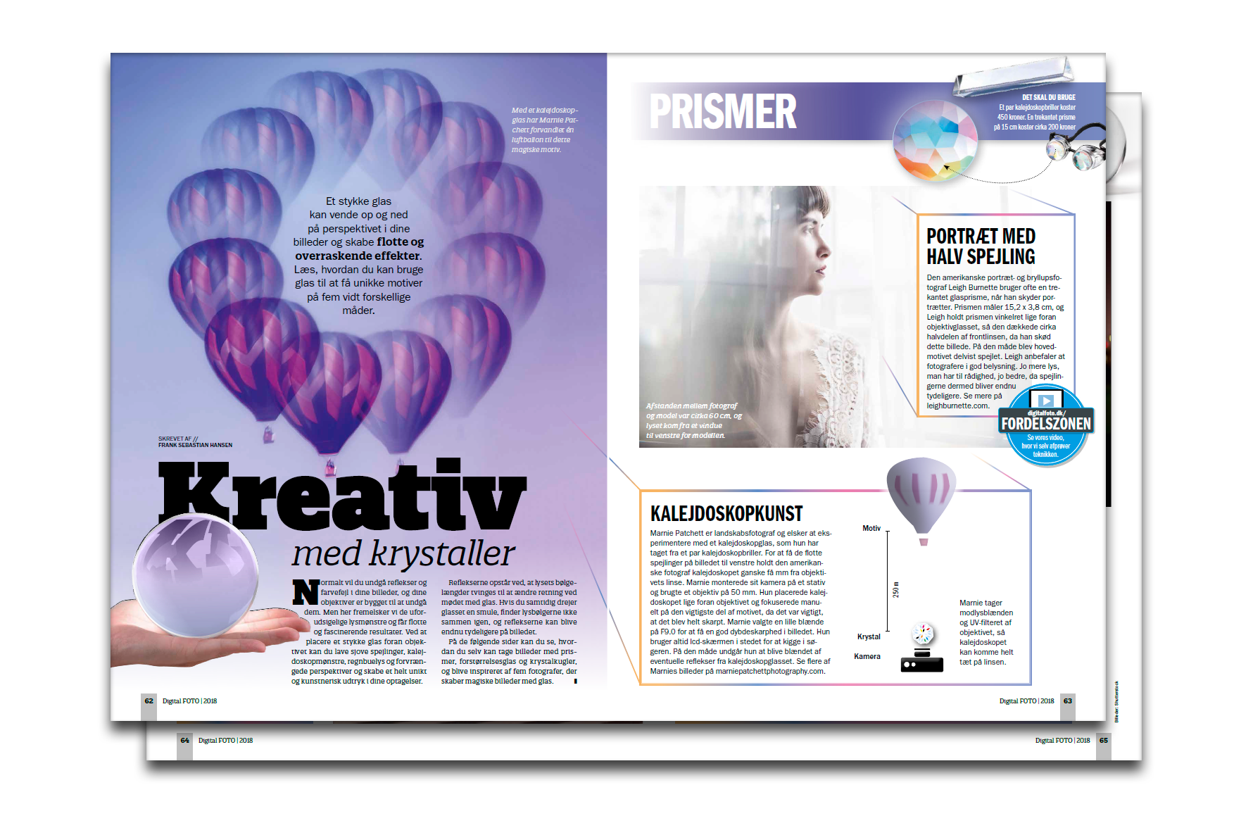 Kreativ fotografi med krystaller i Digital FOTO nr 4/2018