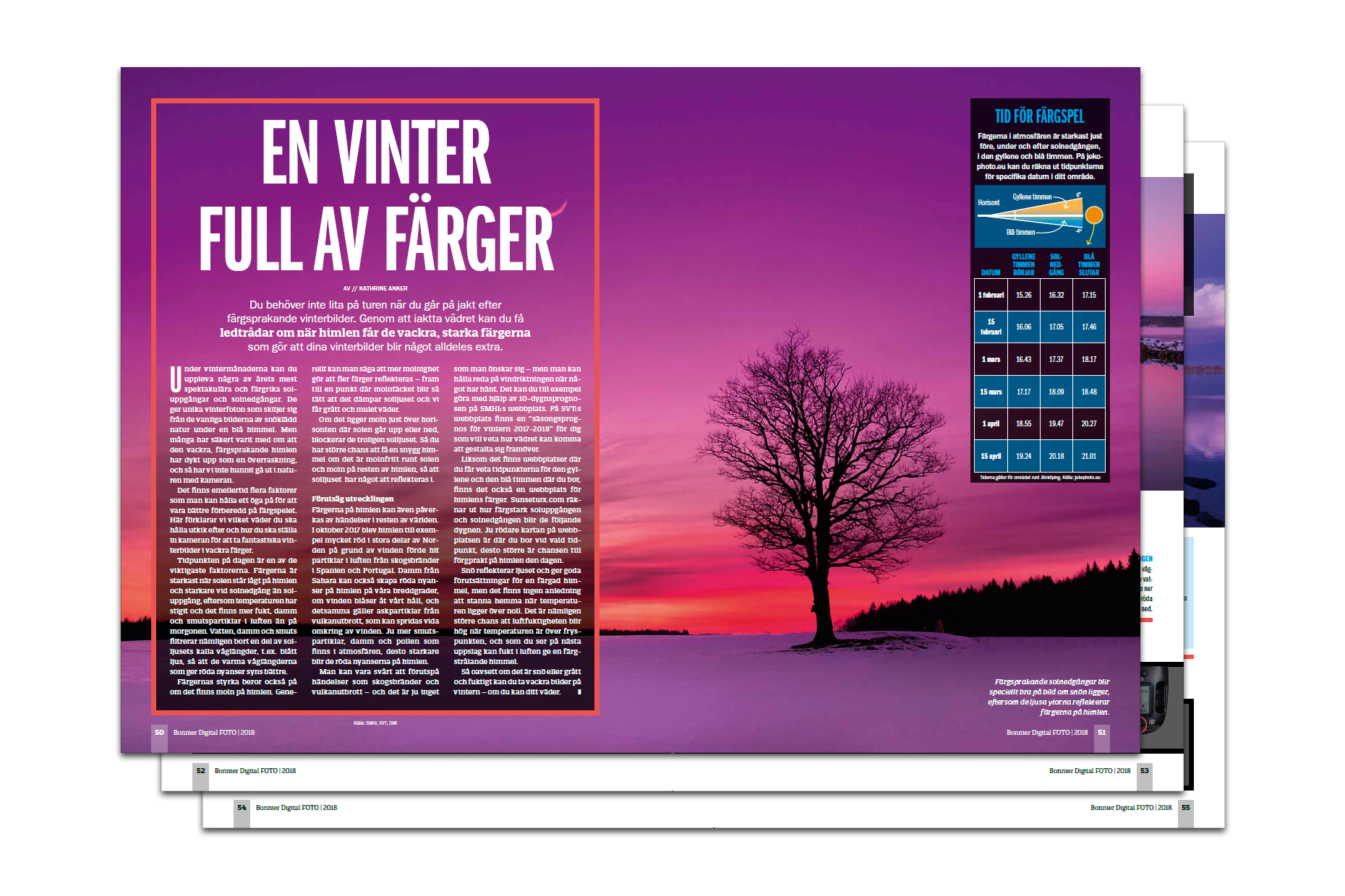 fotografera vinterns vackra färger