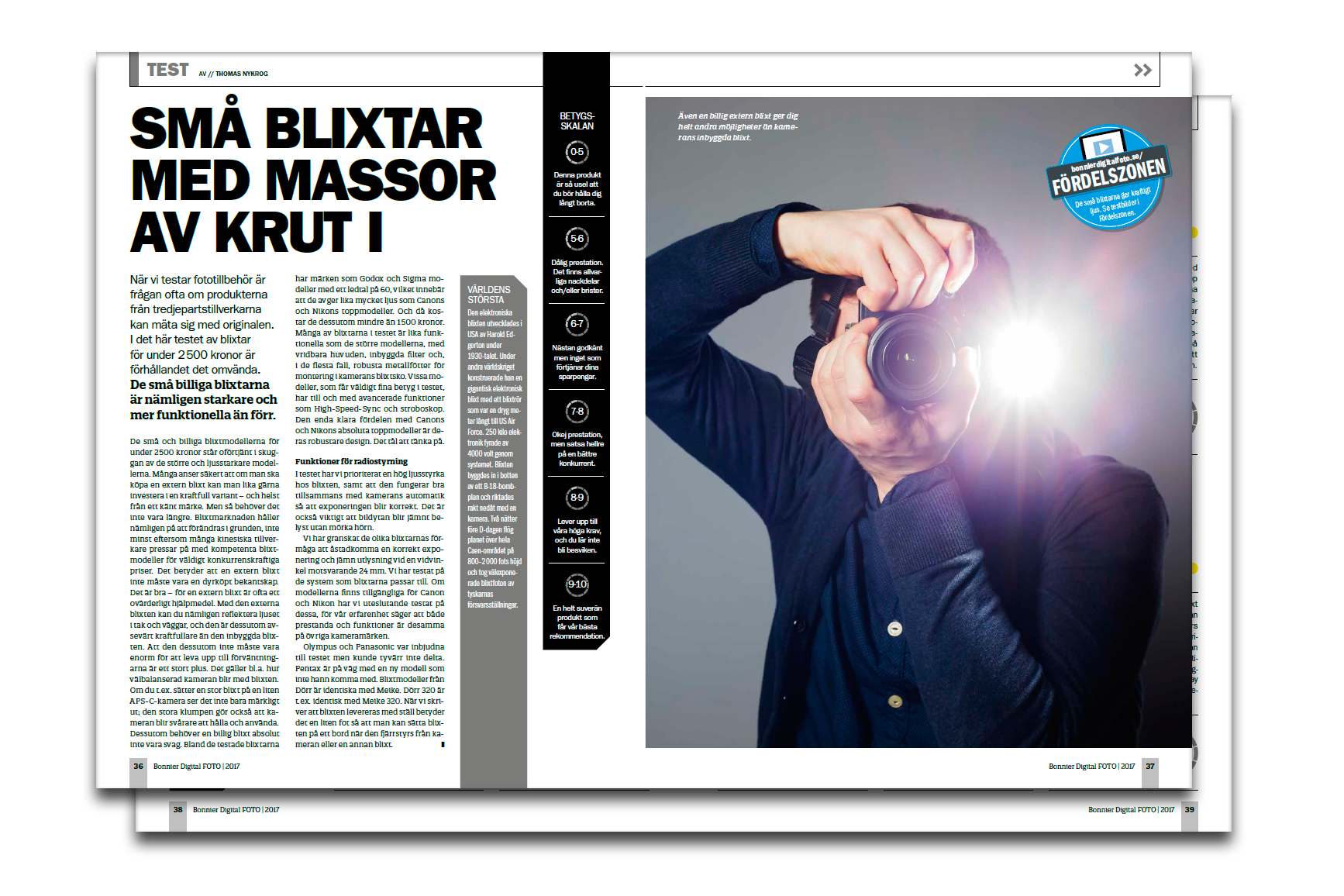 Små blixtar med massor av krut i