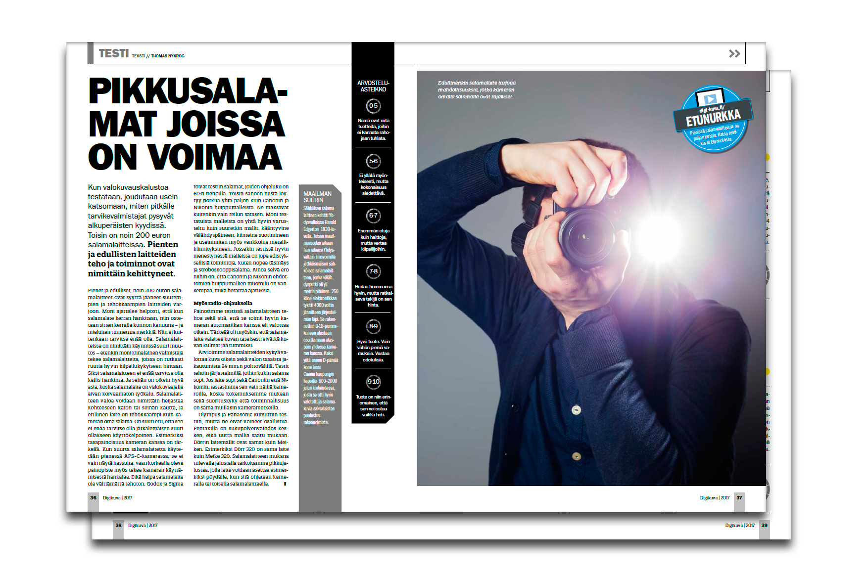 Pieniä mutta pippurisia salamalaitteita