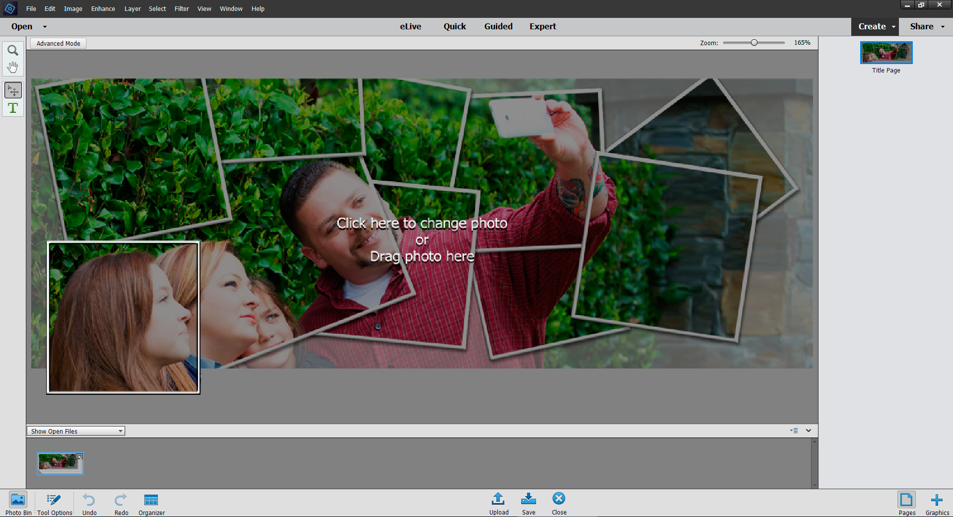 Coverbillede til Facebook i Elements
