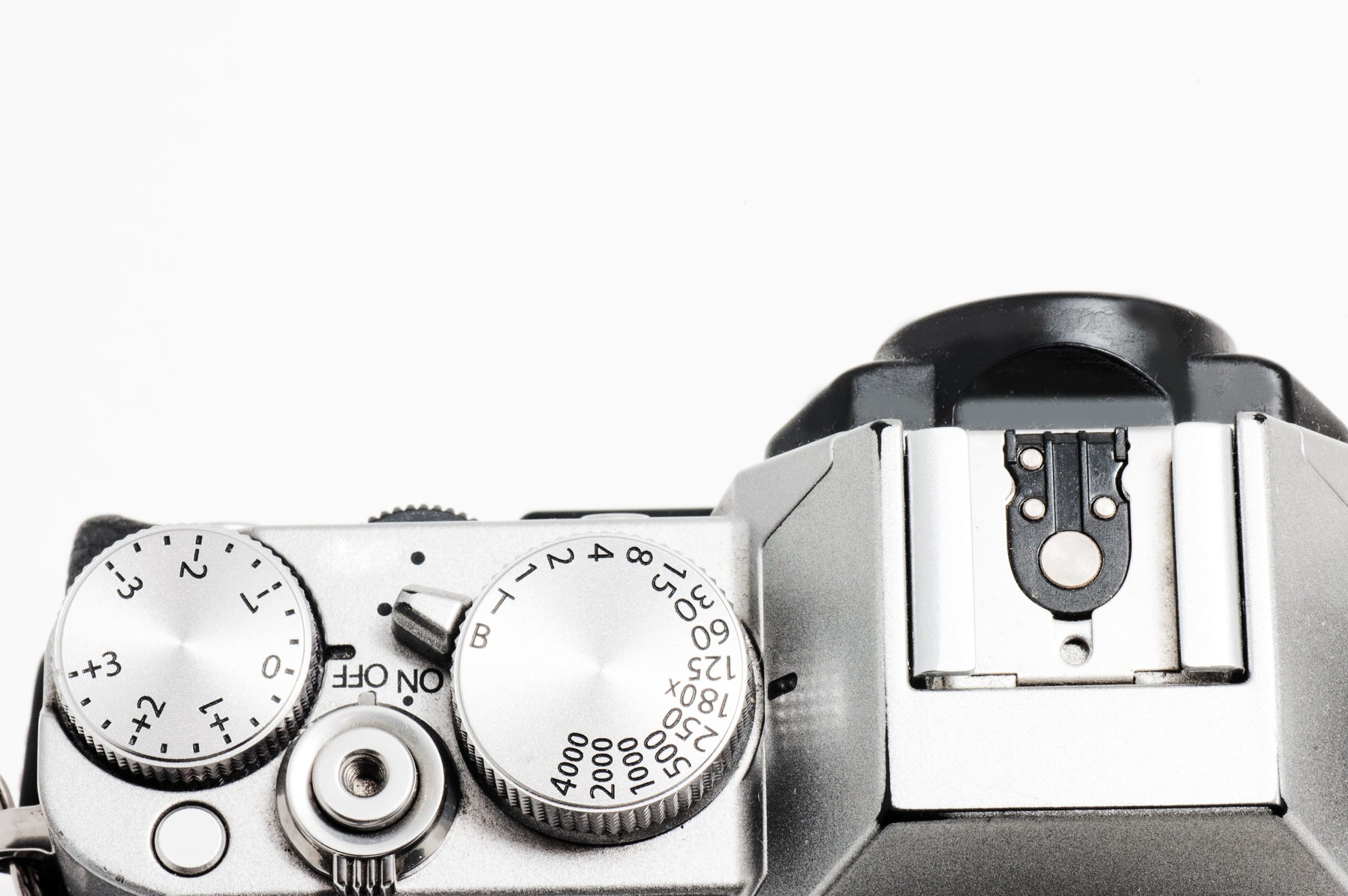 Nærskud af kamera set ovenfra