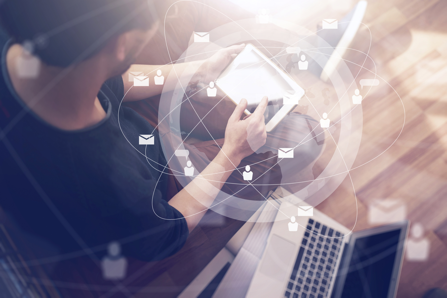 Send store filer over nettet